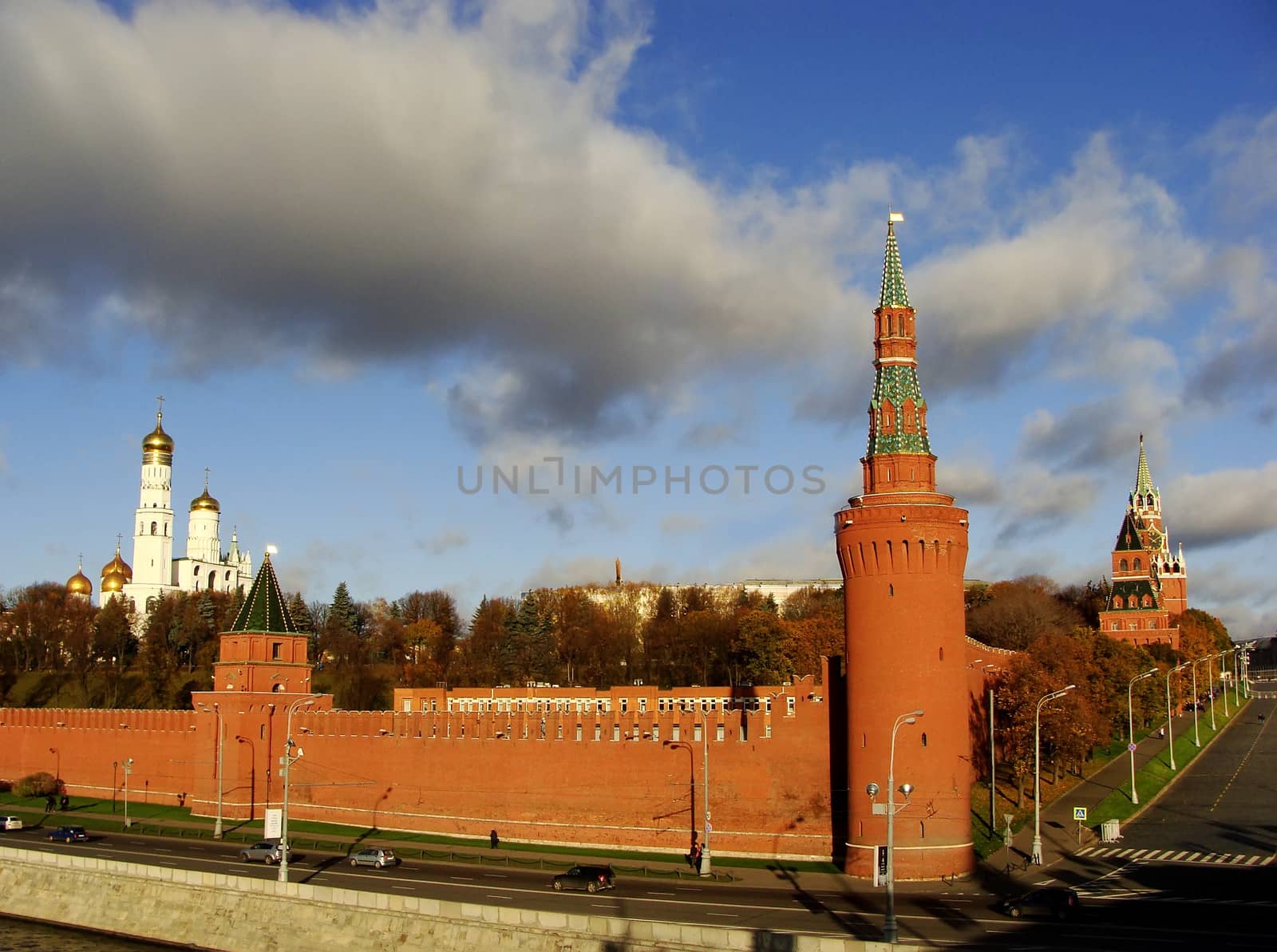 View of the Kremlin wall, Moscow, Russia