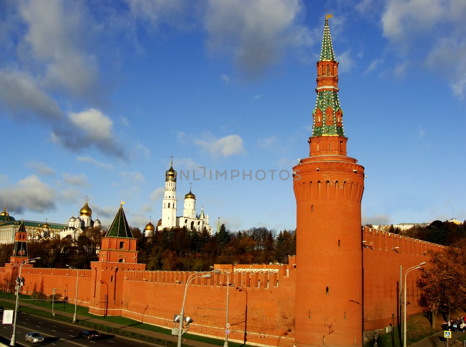 View of the Kremlin wall, Moscow, Russia