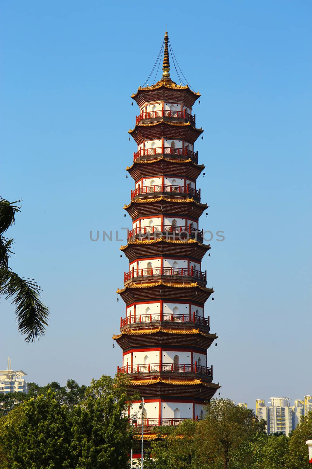 Flower Pagoda of temple of Six Banyan Trees