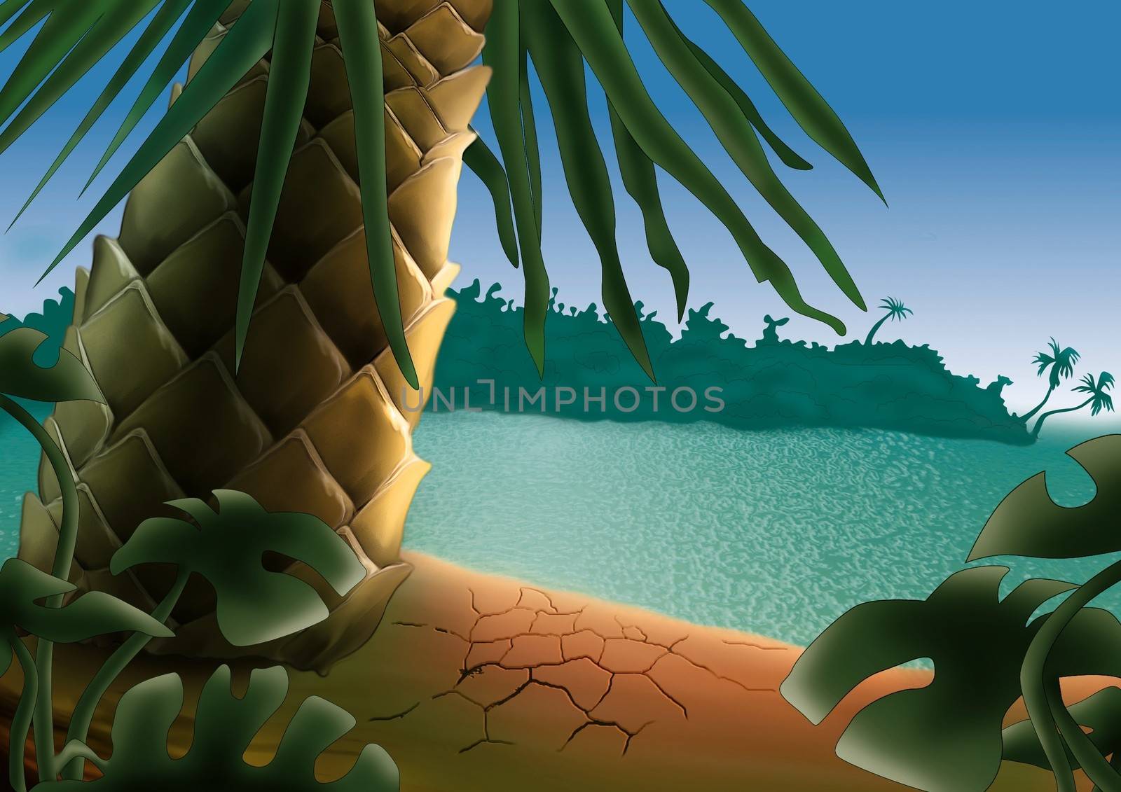 Small Island - Background Illustration