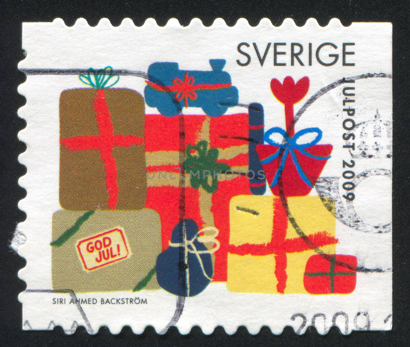 SWEDEN - CIRCA 2009: stamp printed by Sweden, shows Christmas presents, circa 2009