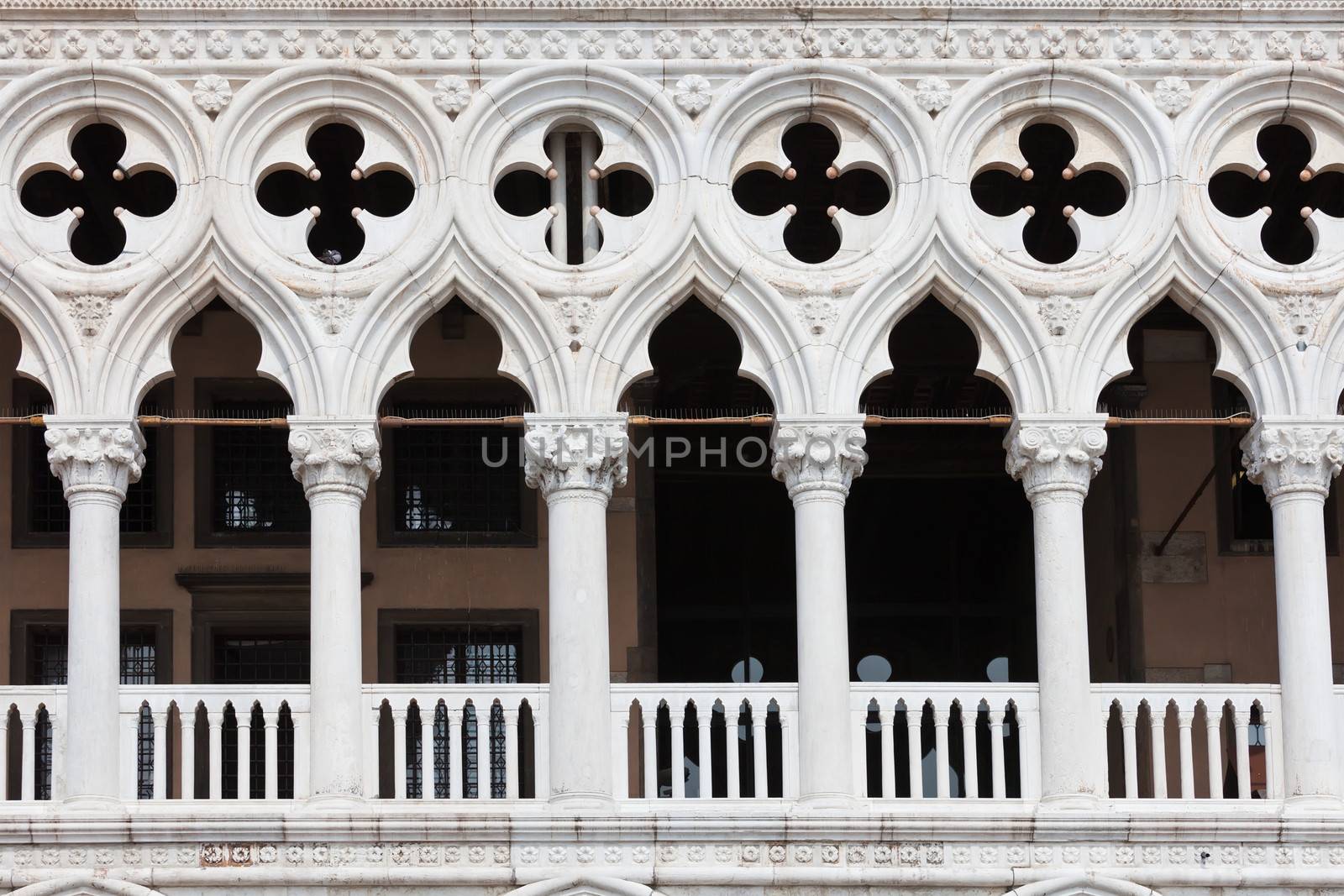 Beautiful view of Doge's Palace at San Marco square, Venice, Italy