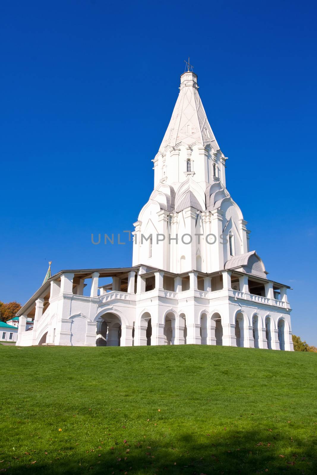 Russian orthodox Church of Ascension in park Kolomenskoe, Moscow