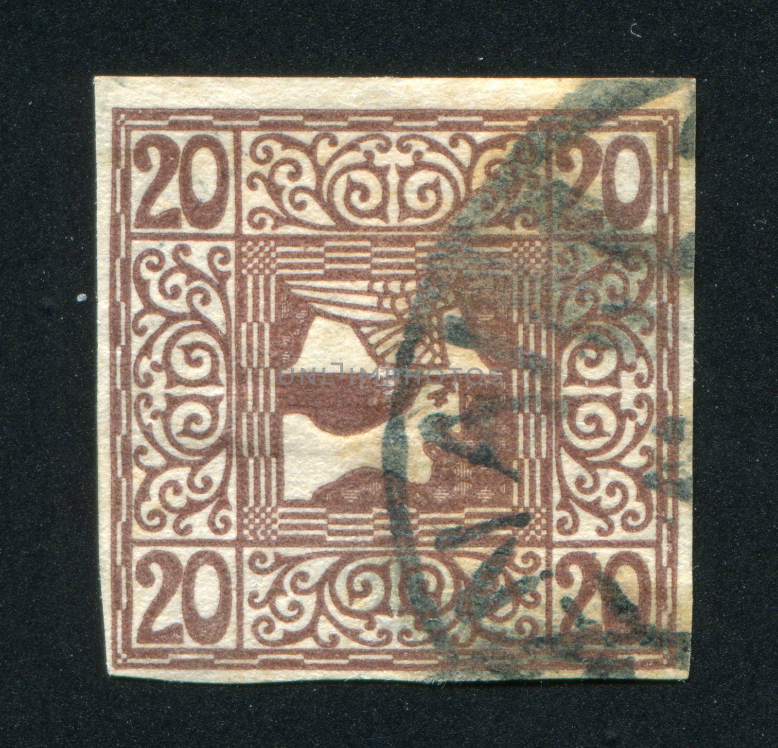 AUSTRIA - CIRCA 1908: stamp printed by Austria, shows Mercury, circa 1908