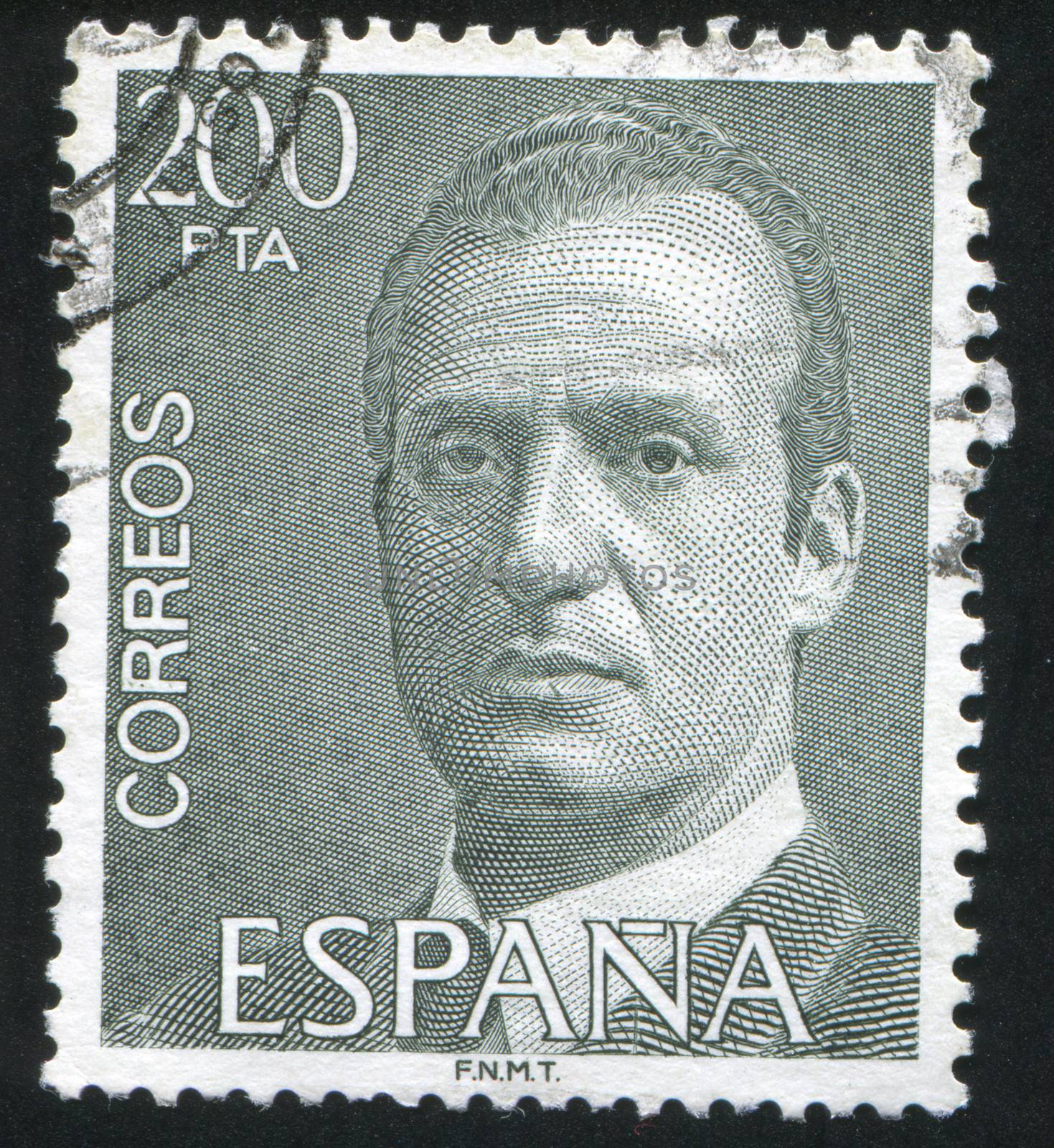 SPAIN - CIRCA 1993: stamp printed by Spain, shows King Juan Carlos I, circa 1993