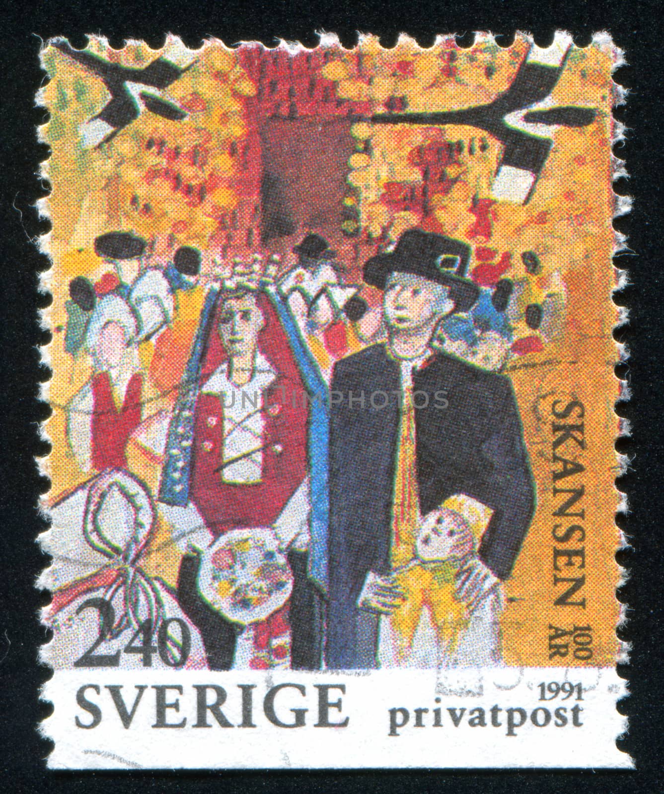 SWEDEN - CIRCA 1991: stamp printed by Sweden, shows Wedding, circa 1991