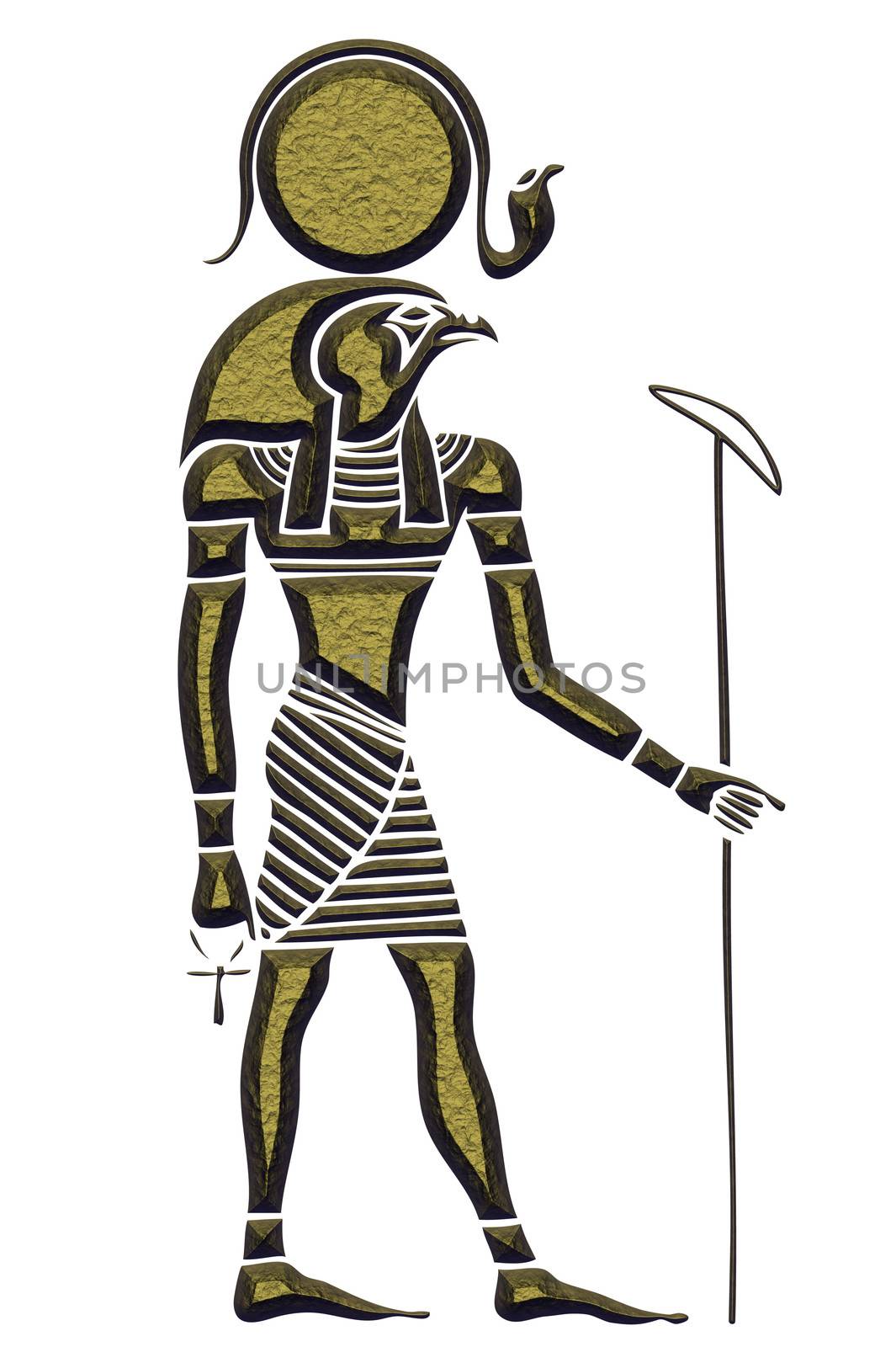 Image of the Ra - God of the Sun - God of ancient Egypt