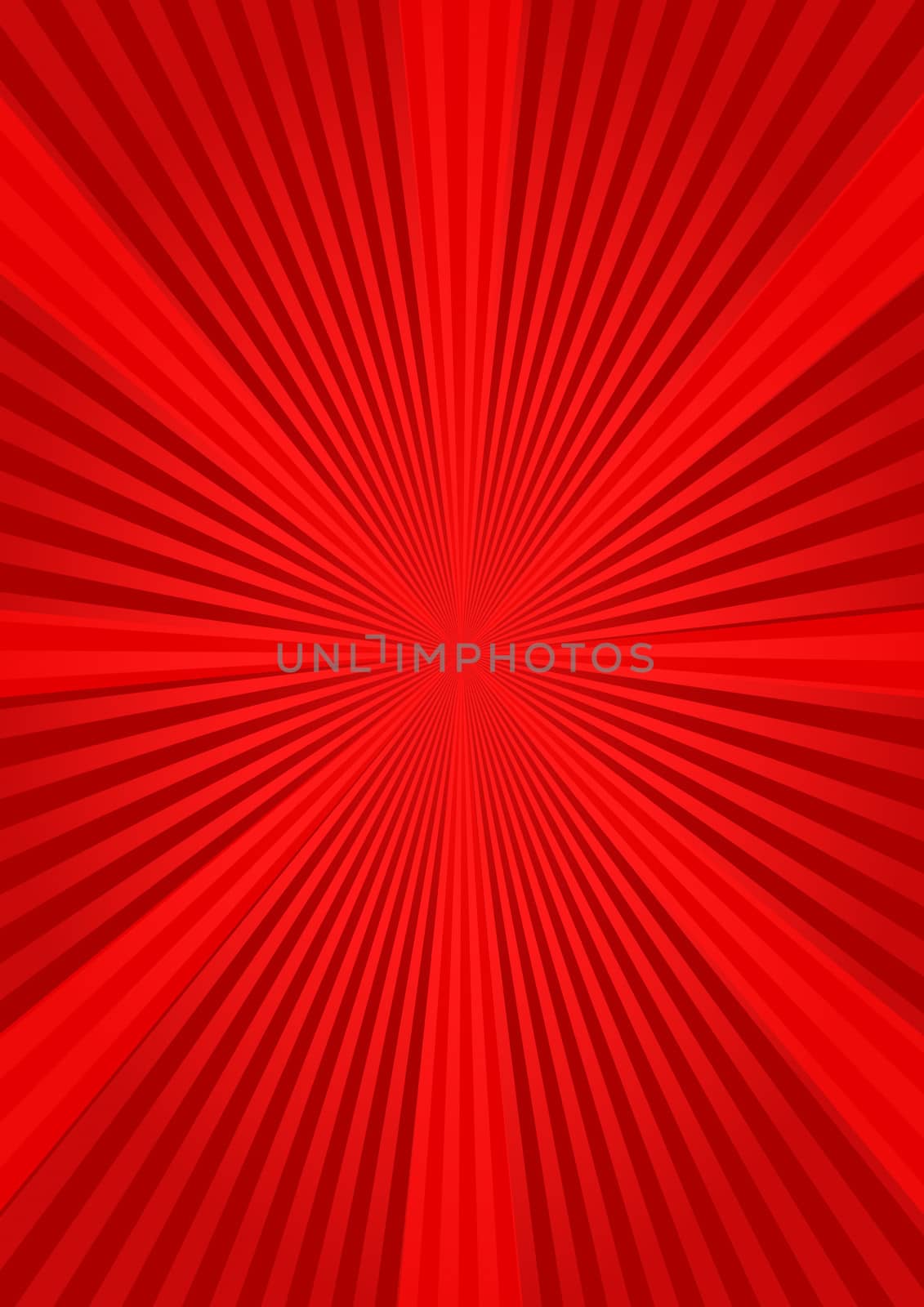 Abstract red background with sunburst by richter1910