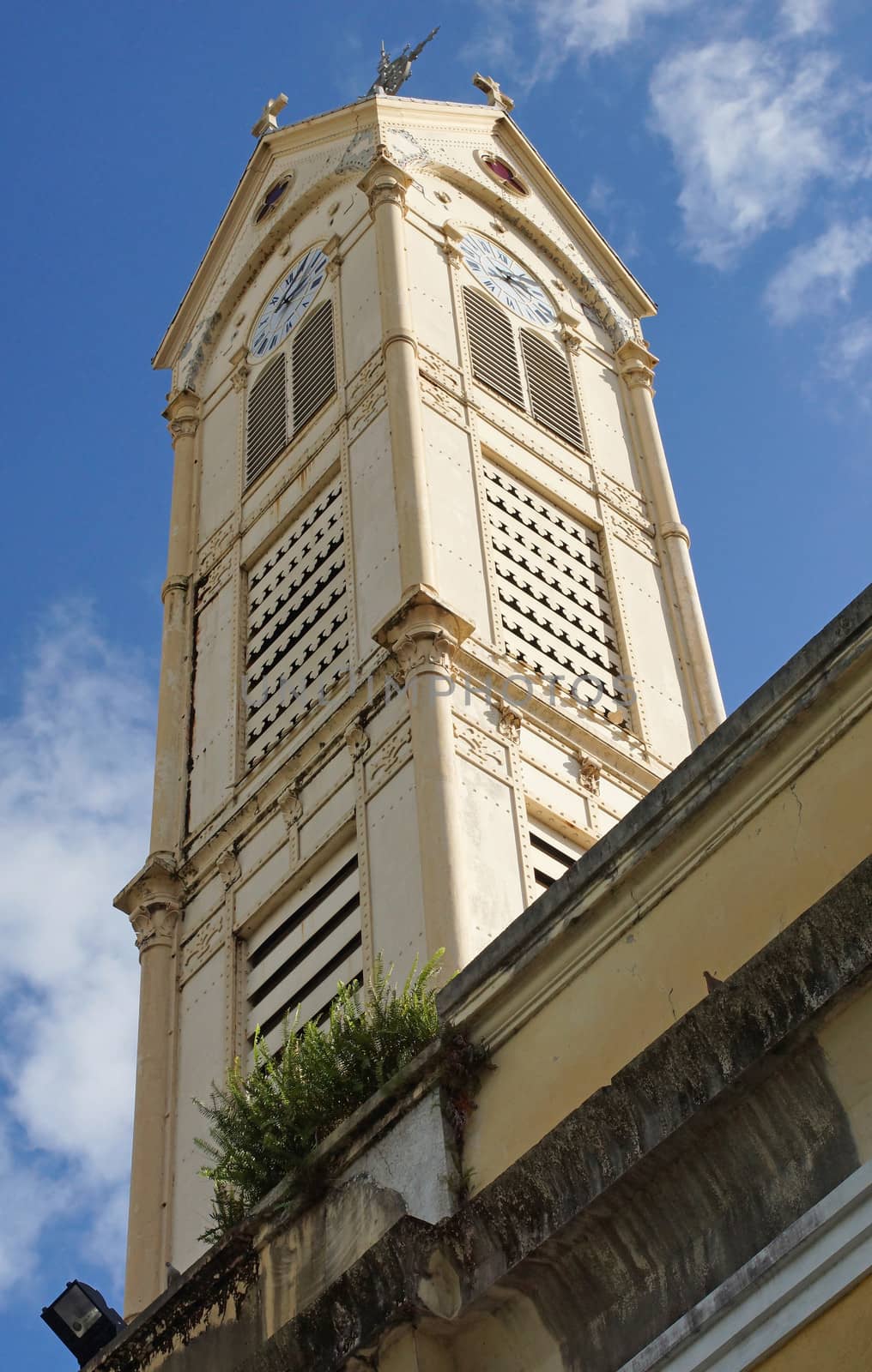 Basilica of Pointe-a-Pitre, Guadeloupe, Caribbean by alfotokunst