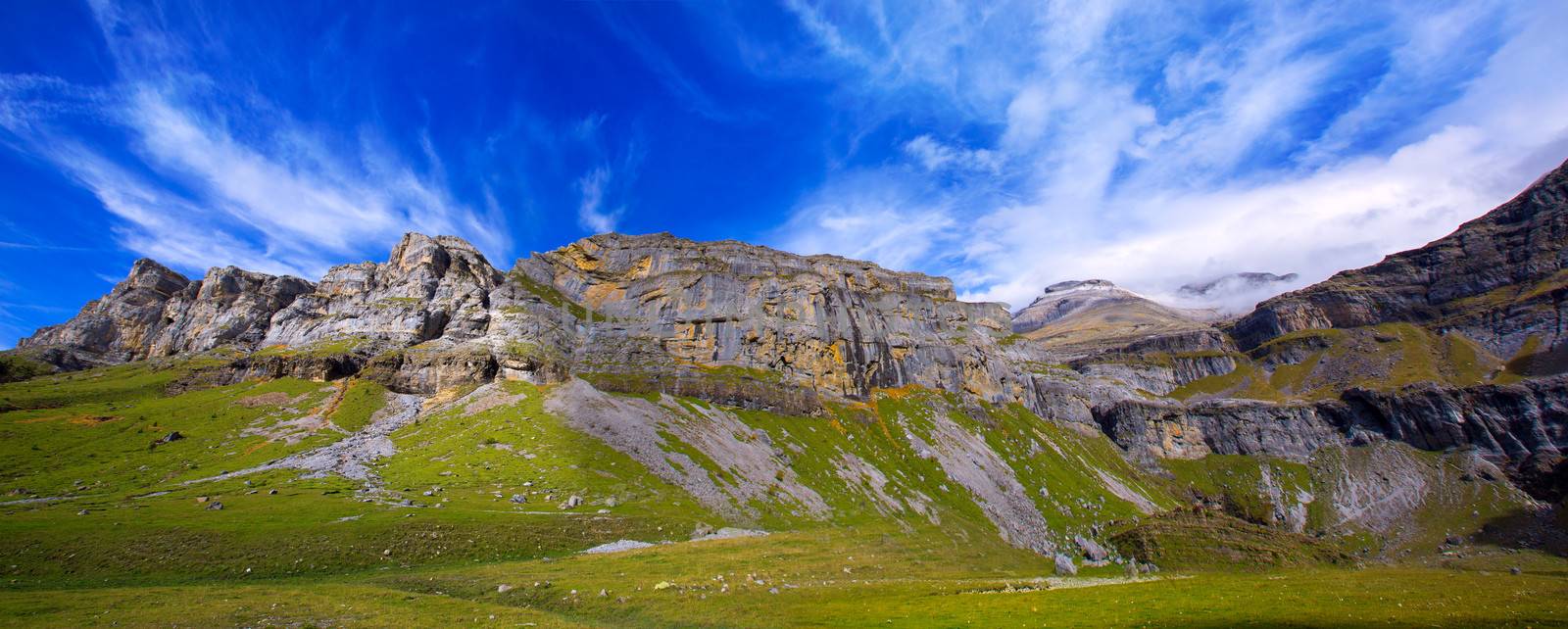 Monte Perdido and Soum Raymond at Soaso circus in Ordesa Valley by lunamarina