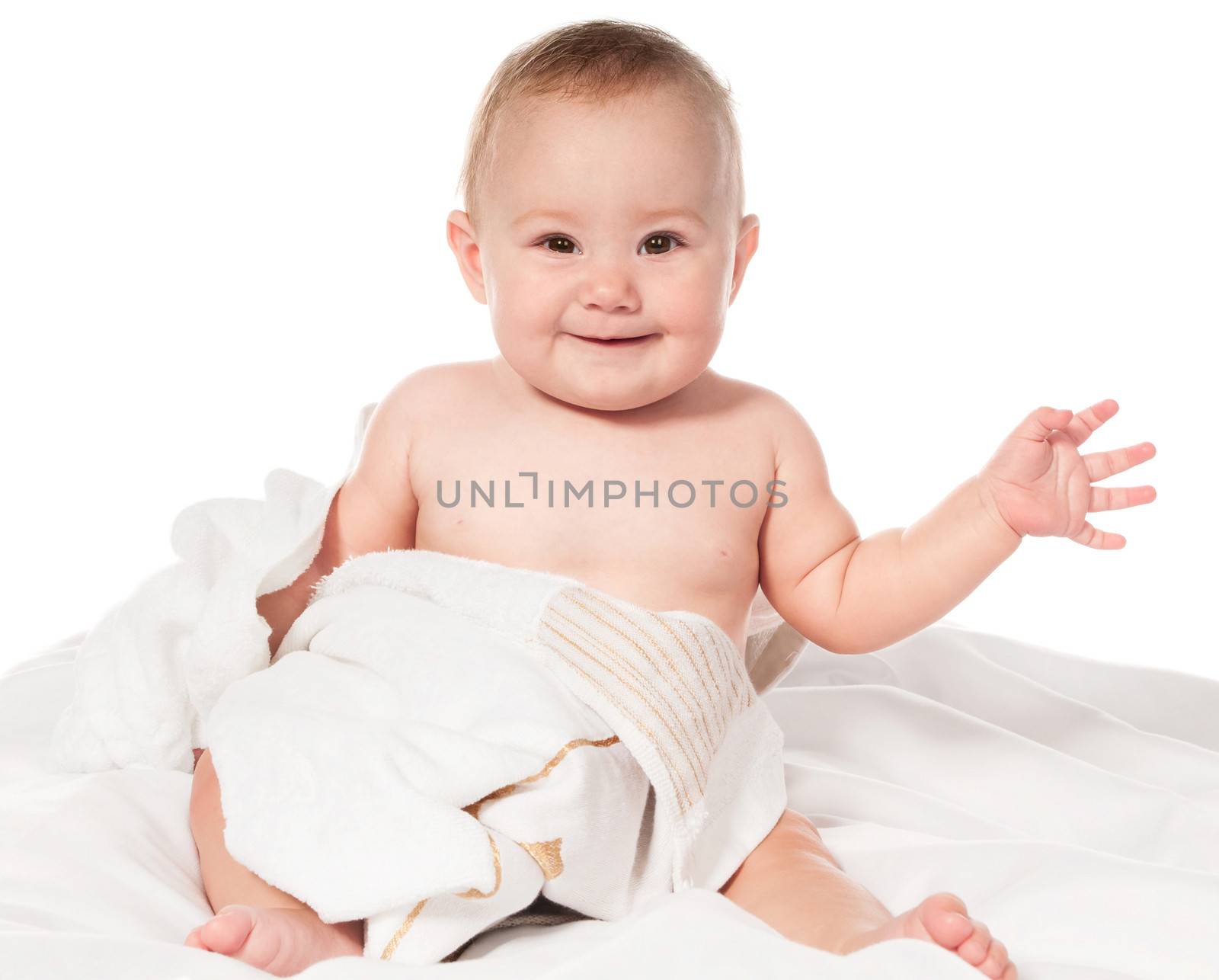 Little boy in bath towel by GekaSkr