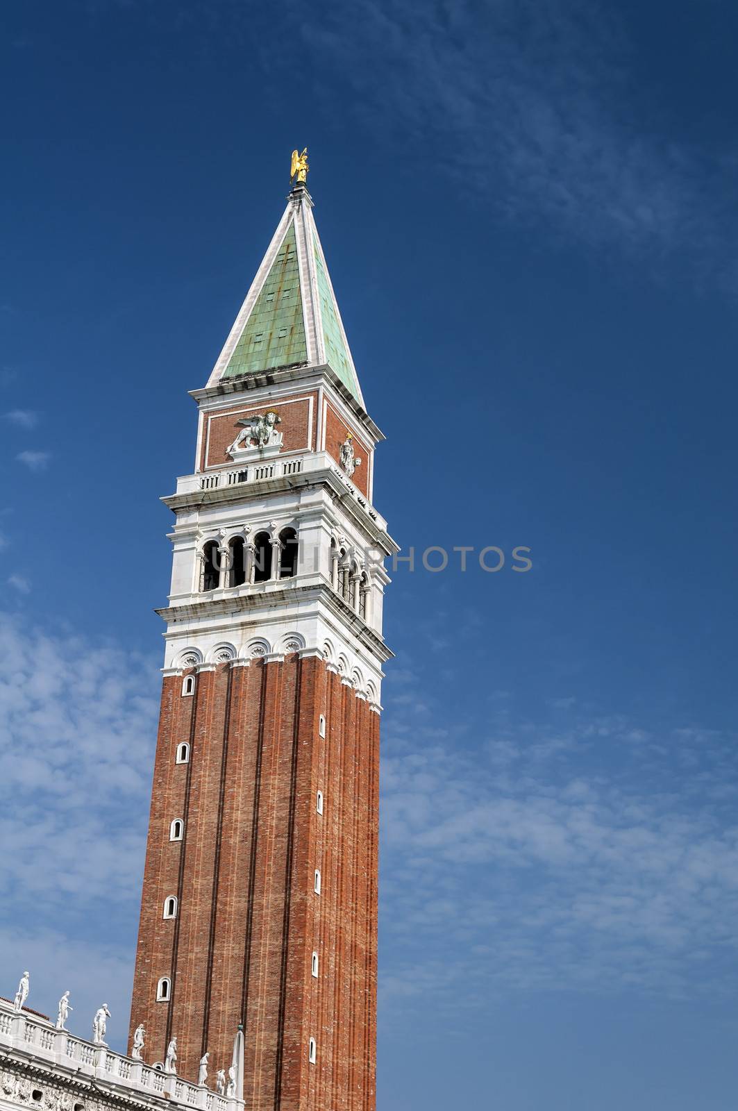 St Mark's Campanile, Campanile di San Marco and Palazzo Ducale, Venice.