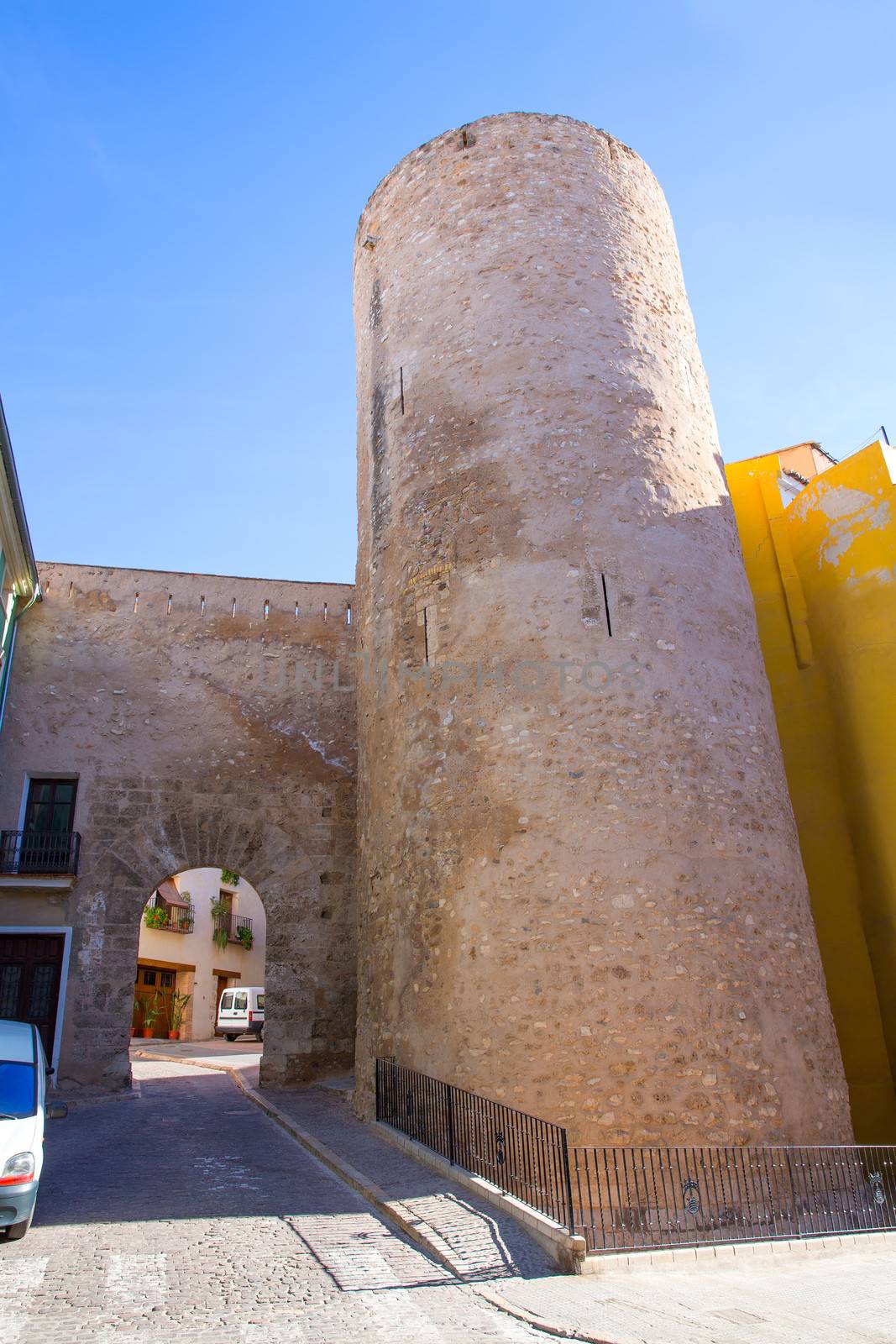 Segorbe Castellon Torre de la Carcel Portal de Teruel in Spain Valencian Community