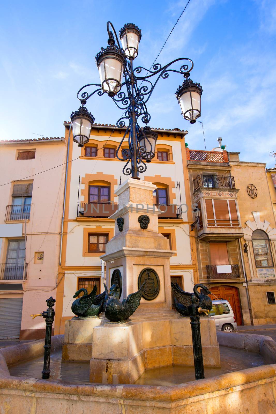 Segorbe Plaza Cueva Santa square in Castellon at Spain Valencian Community