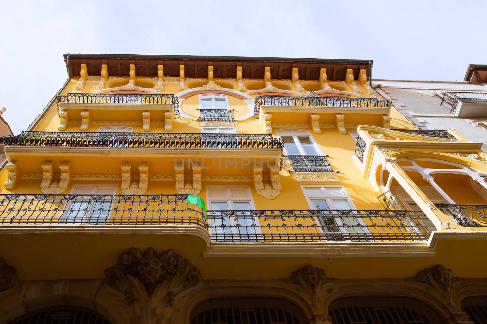 Aragon Teruel Modernist buildings at Calle Nueva by lunamarina