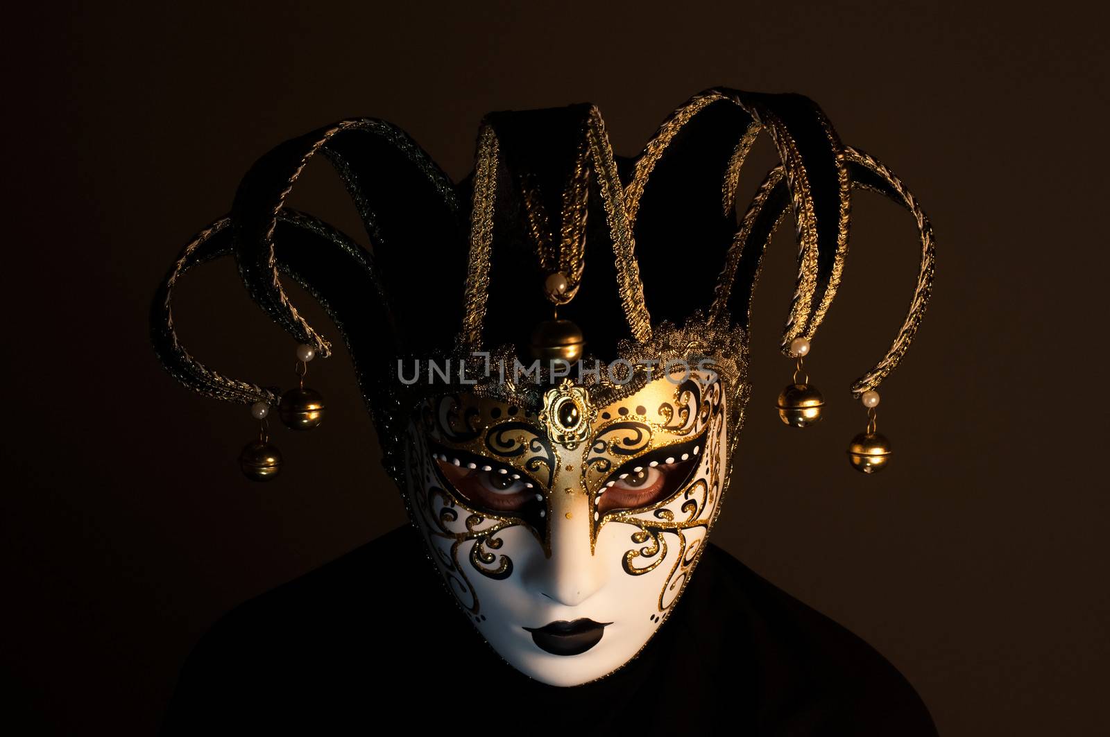 portrait with Venice mask