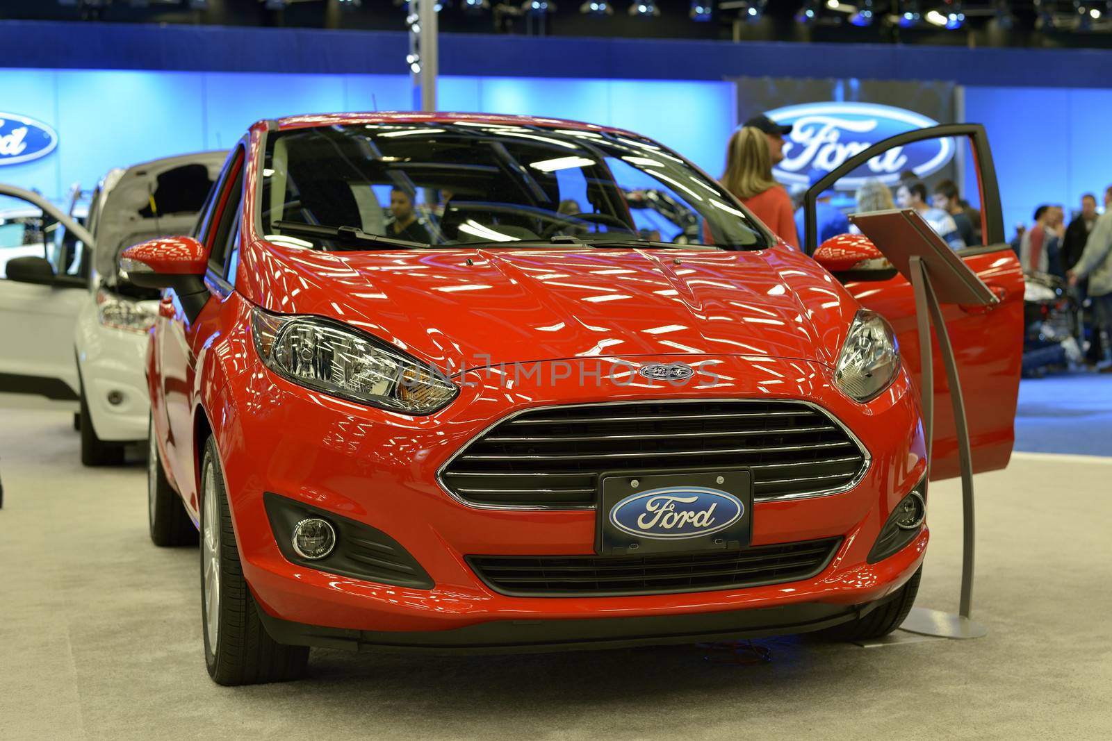 New Ford Fiesta shown at The Montreal International Auto Show  at the Palais des Congres de Montreal 46th Edition