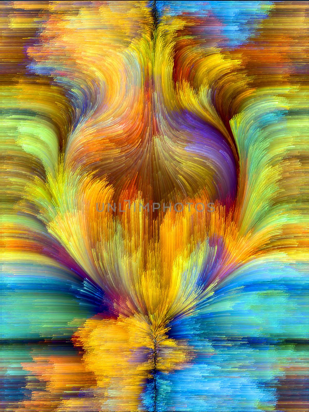Colors In Bloom series. Backdrop of fractal color textures on the subject of imagination, creativity and design