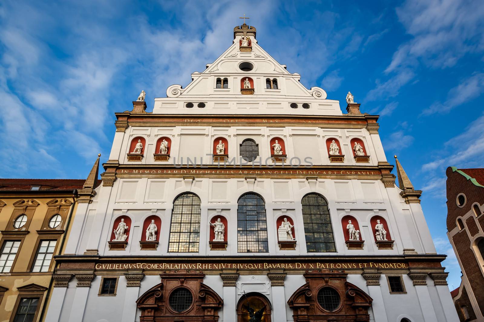 Facade of Saint Michael Church in Munich, Bavaria, Germany by anshar