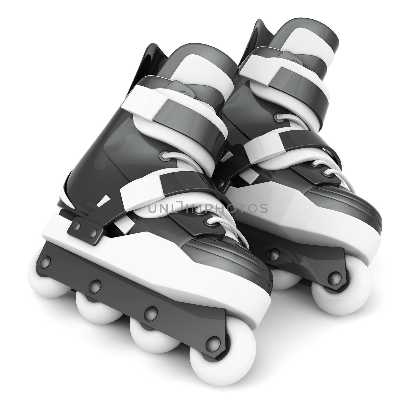 Roller skates isolated on white background