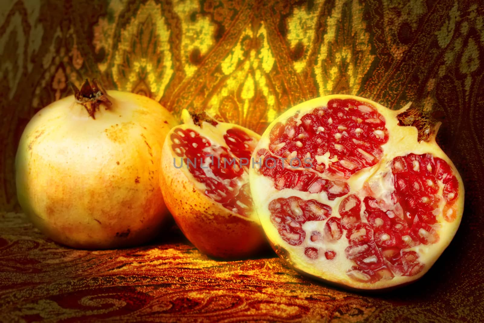  pomegranate still life by Carche