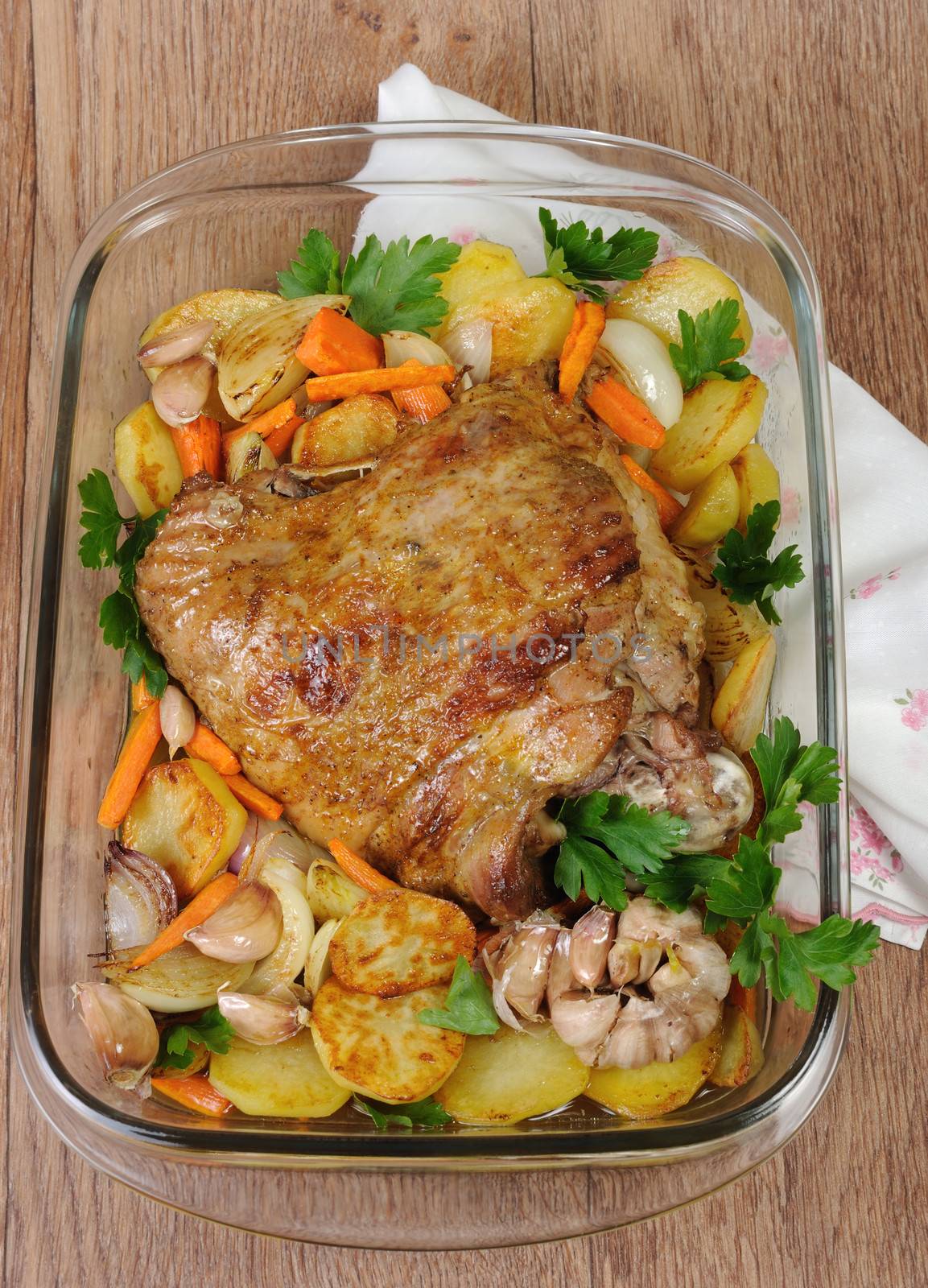 Turkey thigh baked with vegetables by Apolonia