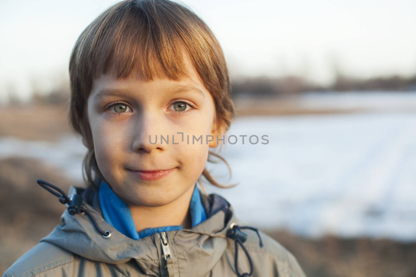 Handsome smiling boy by anelina