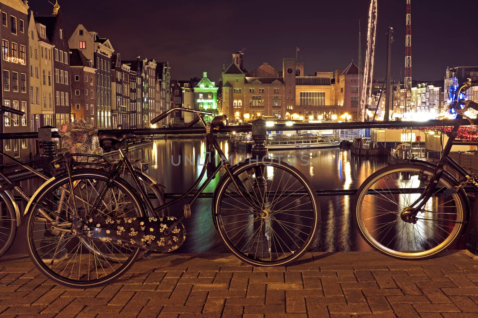 City scenic from Amsterdam in the Netherlands