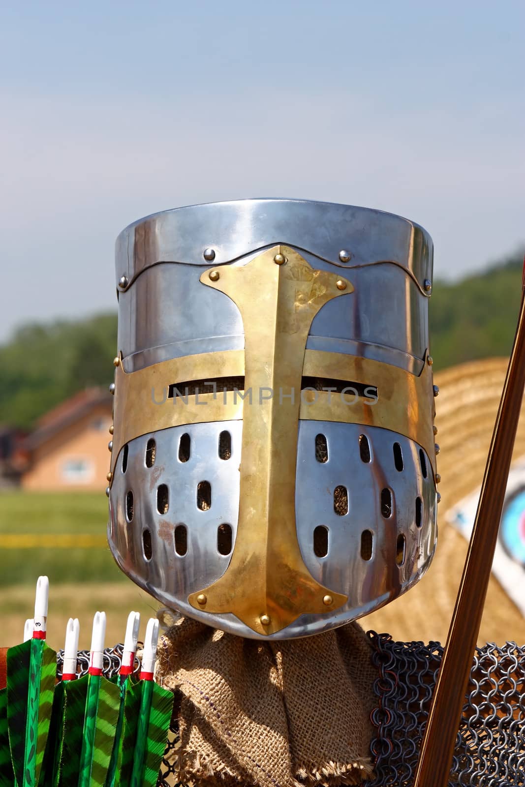 Helmet of a medieval knight