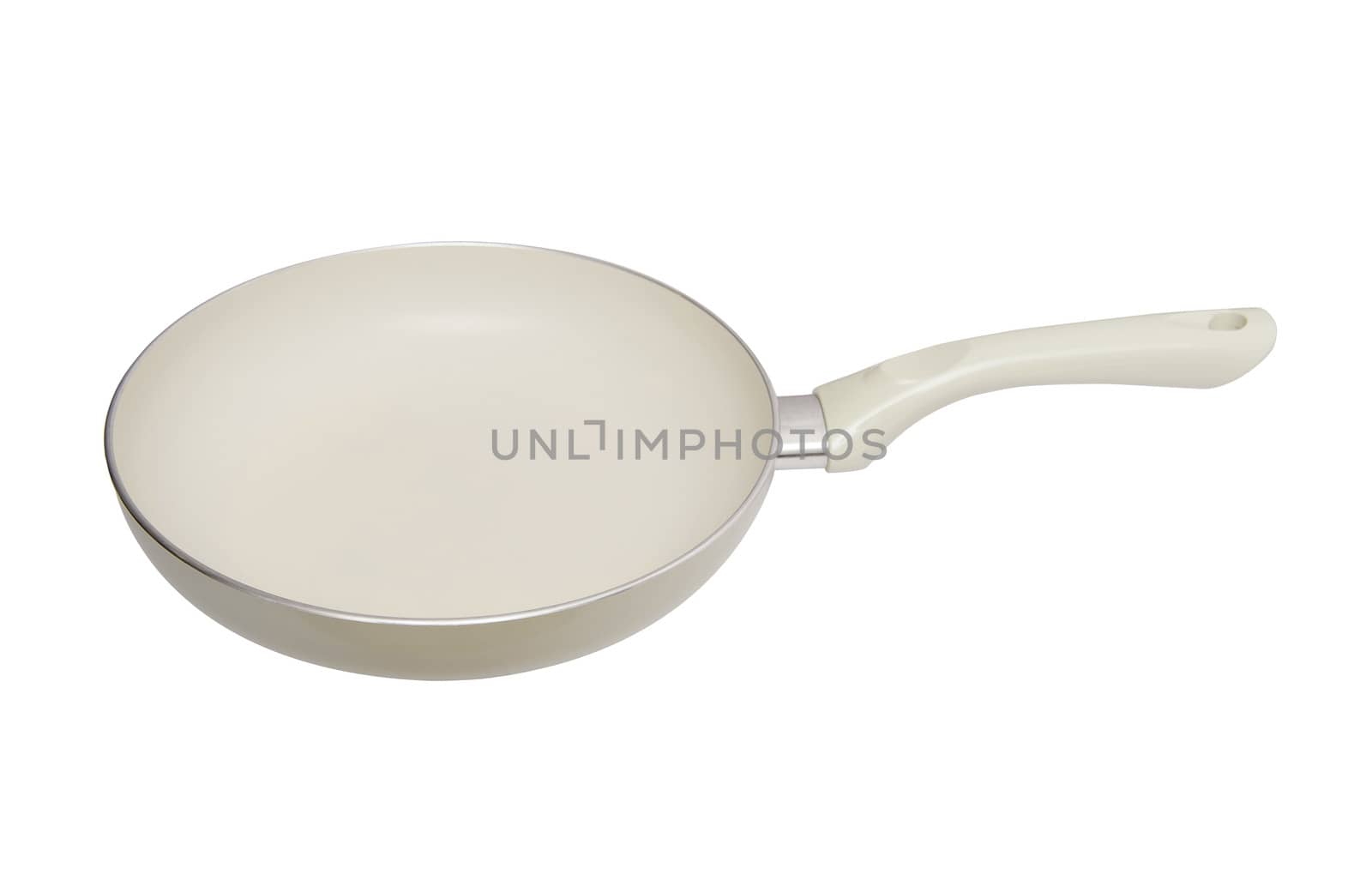 Frying pan isolated on the white background