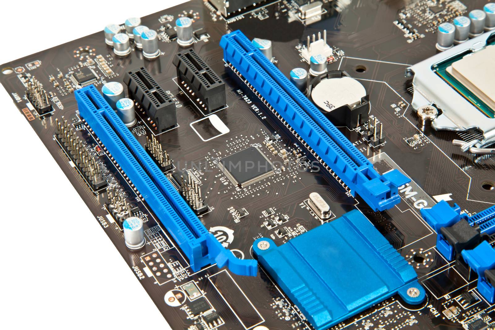 Part of laptop motherboard
