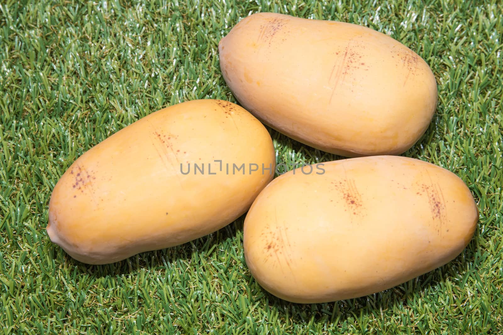 Potatoes, on green grass