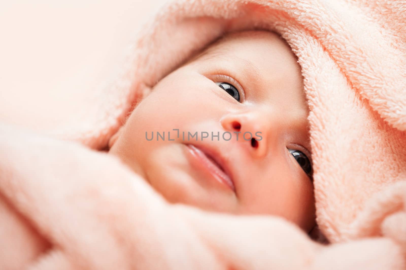 Little cute newborn baby child by ia_64