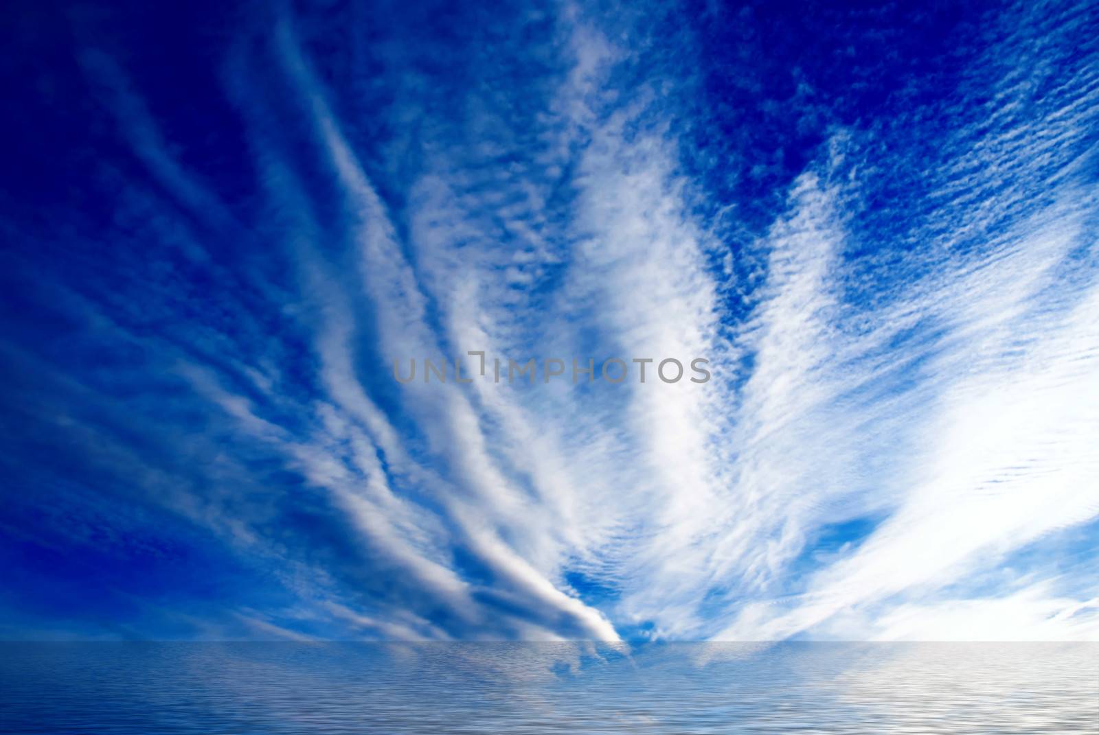 Clouds over the sea