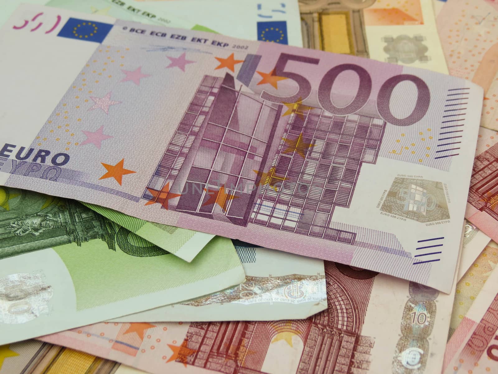 Euro (EUR) banknotes - legal tender of the European Union