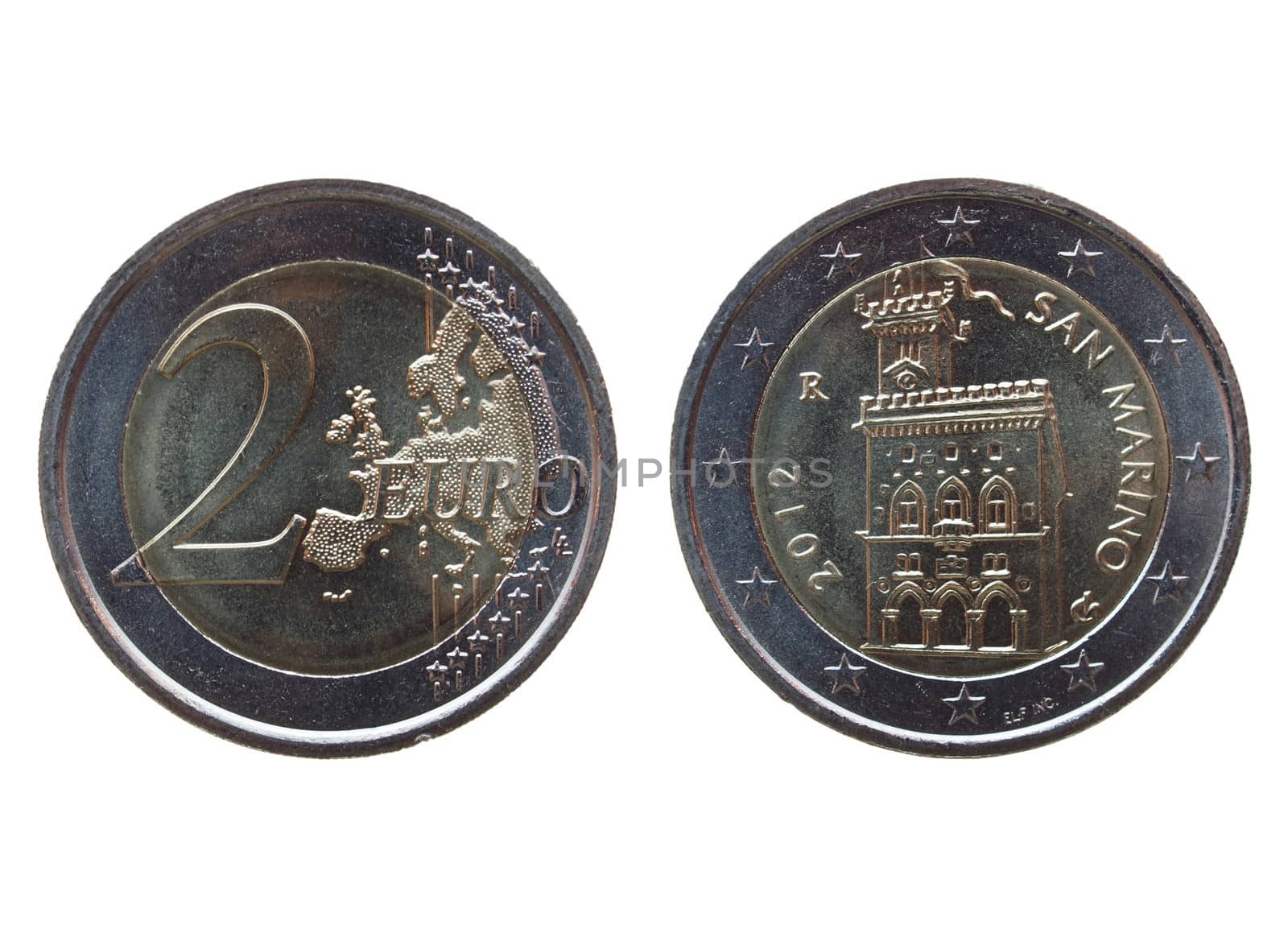 Two euro (EUR) coin from San Marino by paolo77