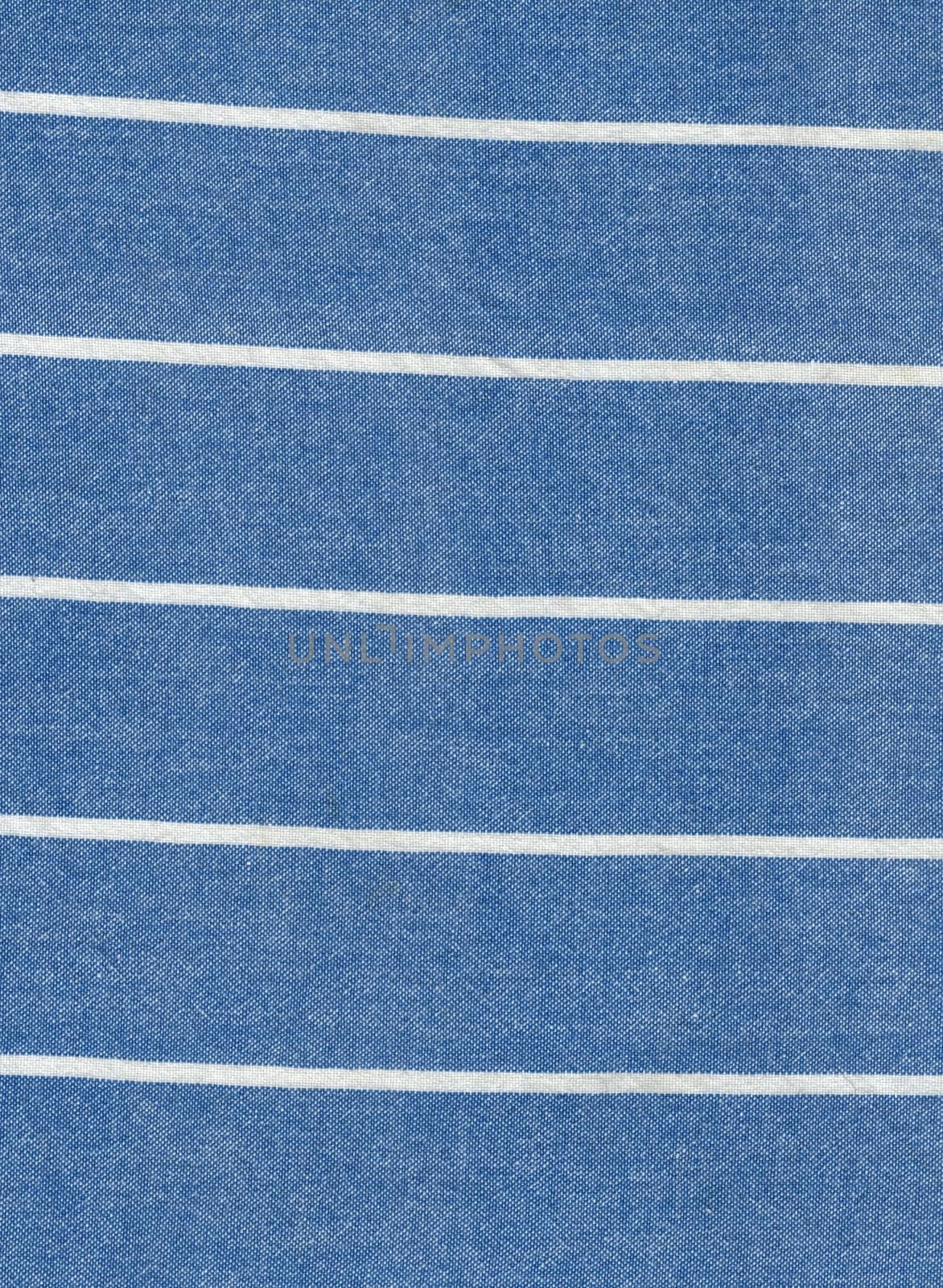 blue fabric cloth with white lines