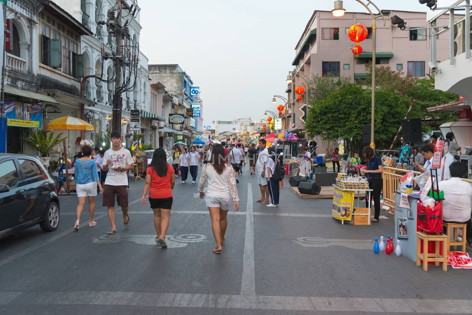 Walking street and asian town festival by iryna_rasko
