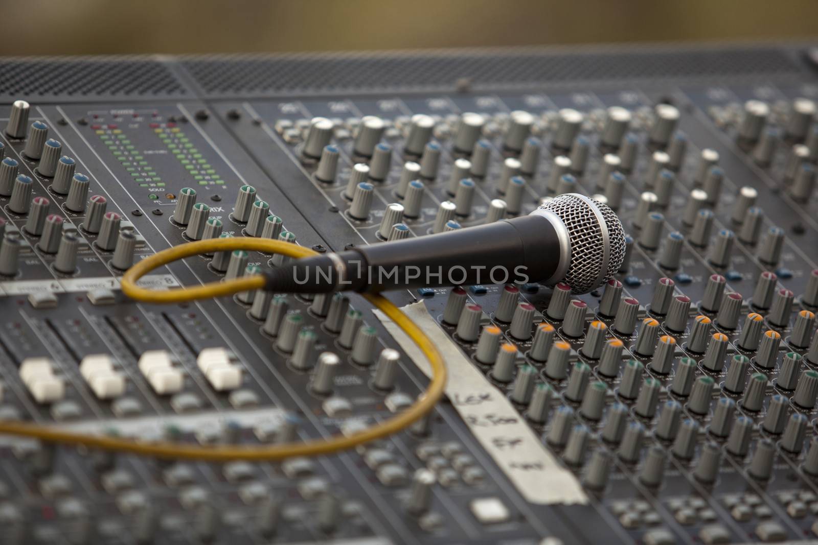 Microphone and mixer by wellphoto