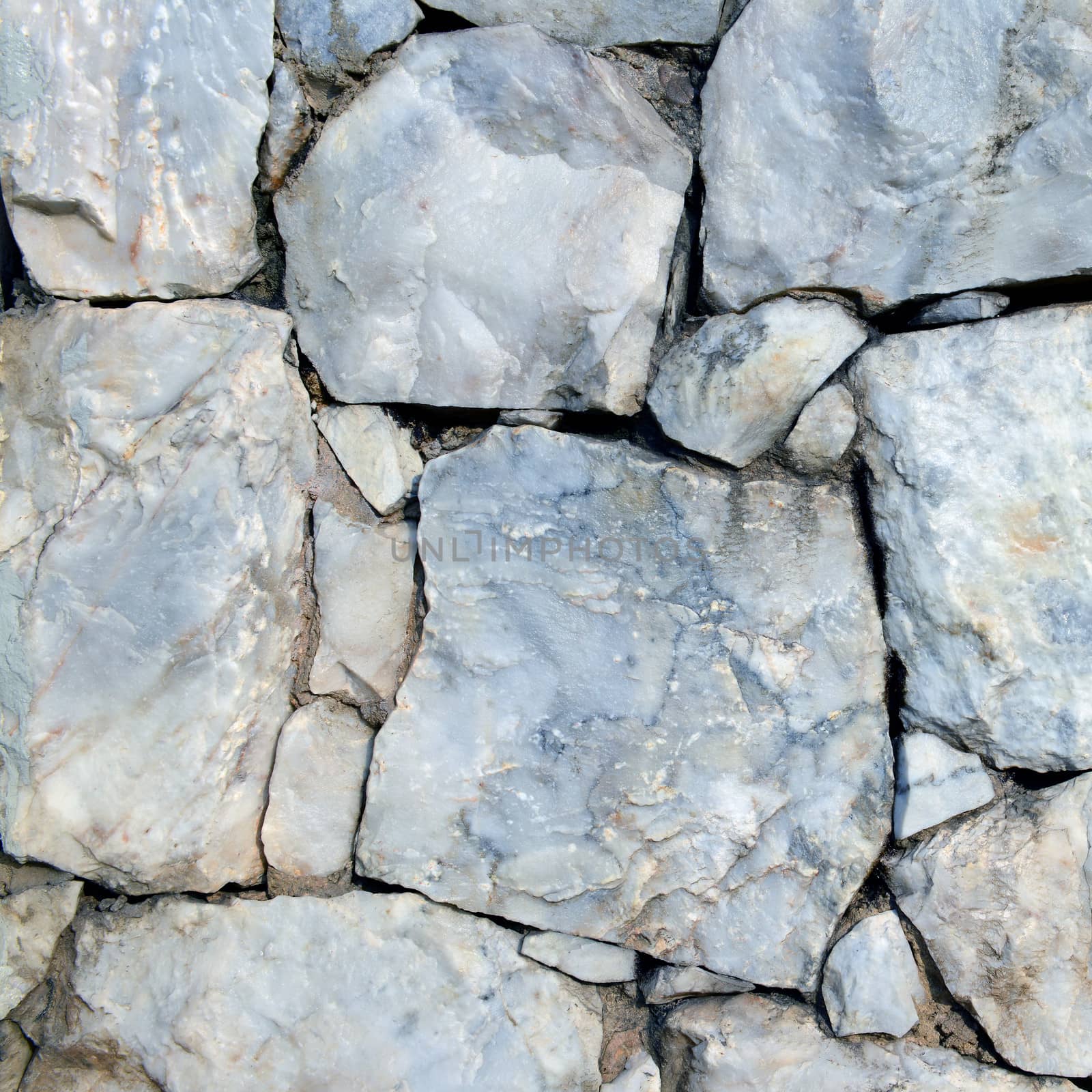 Closeup of stone wall background and texture