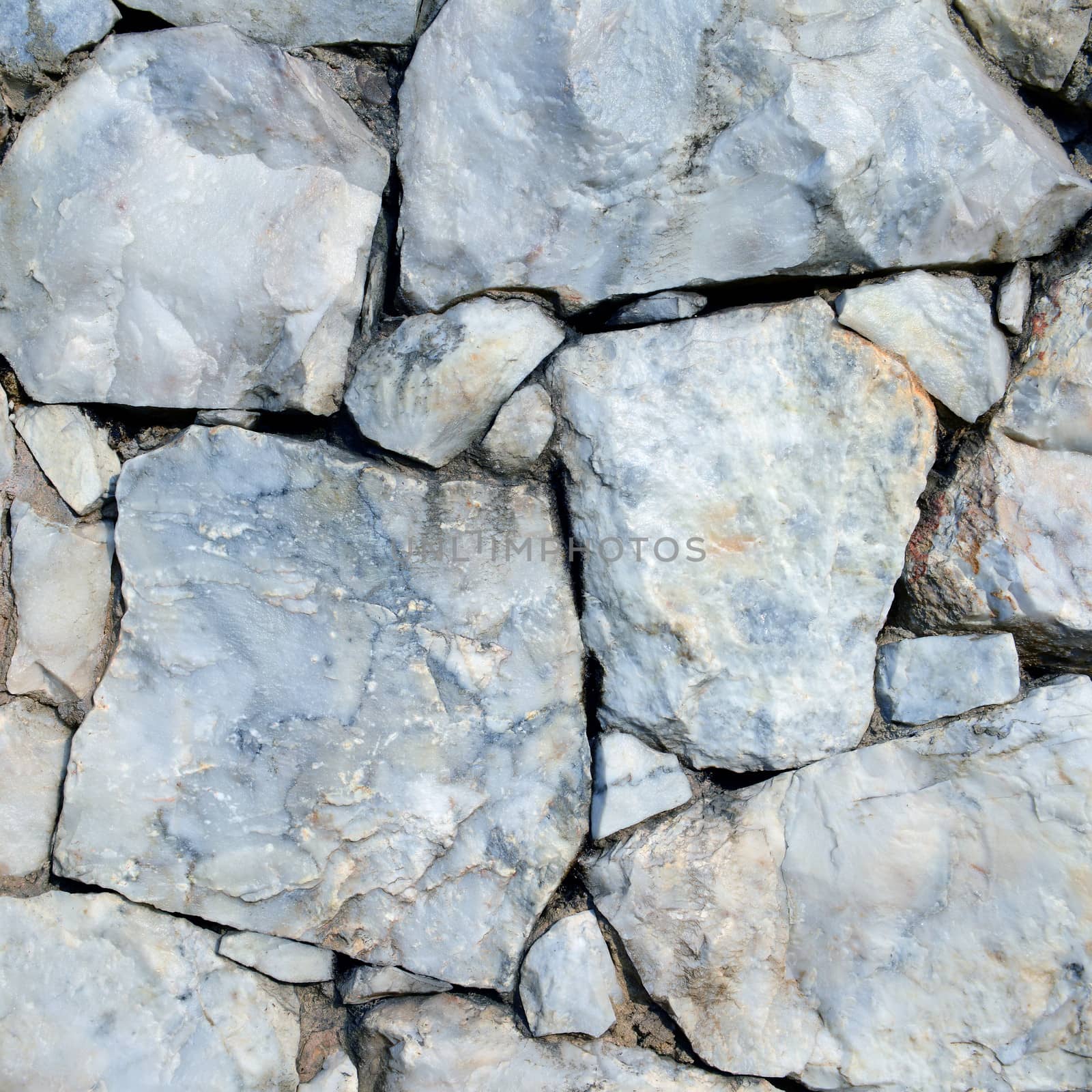 Closeup of stone wall background and texture