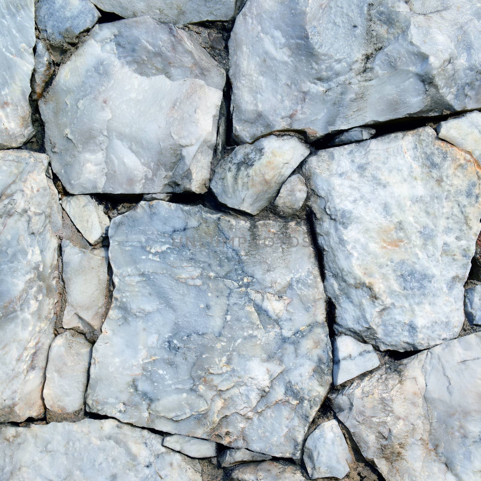 Closeup of stone wall background and texture