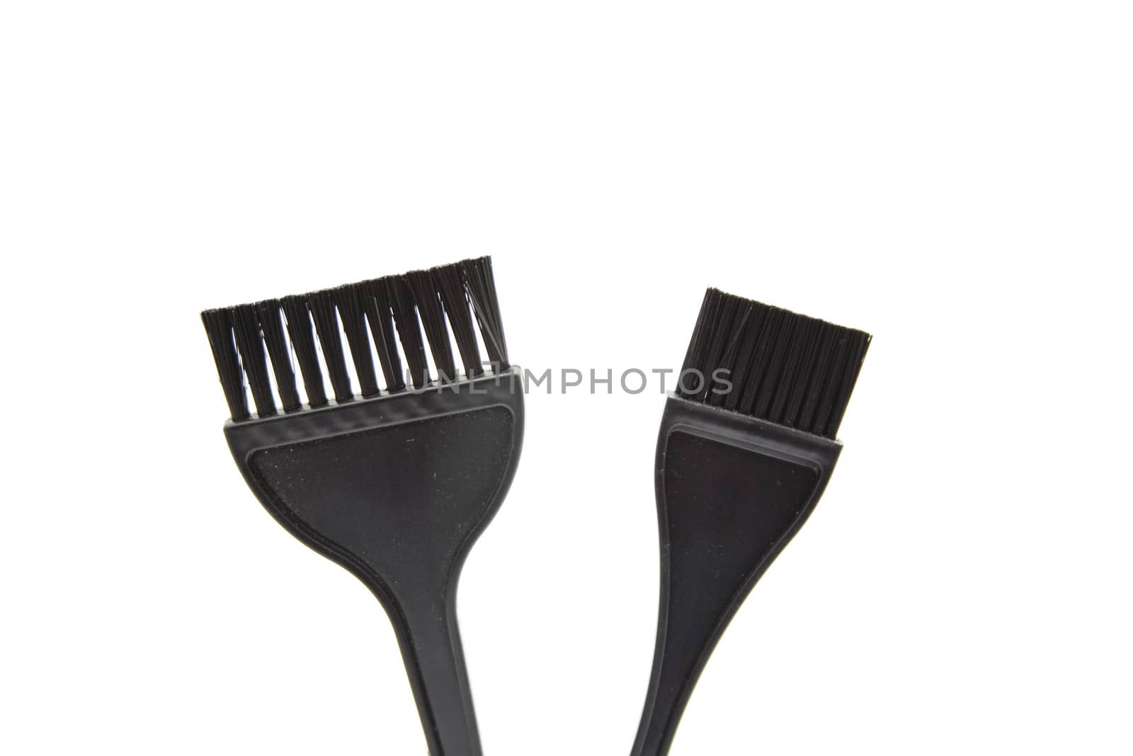Coloring Hair Brush on white background