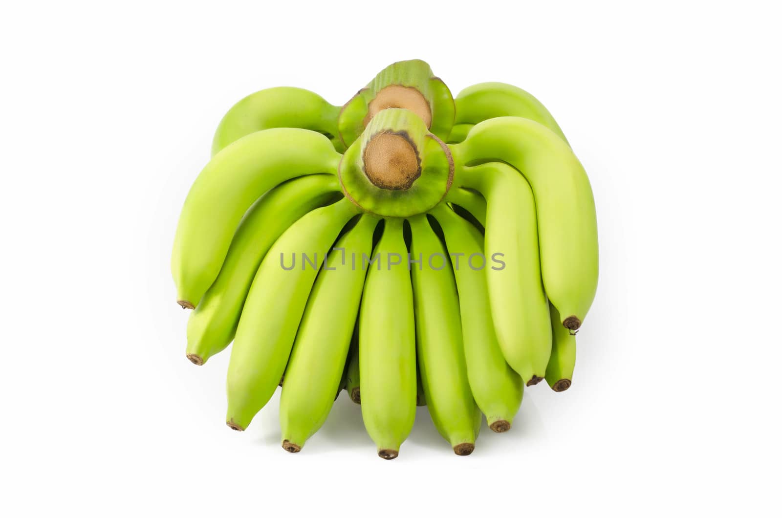 Bunch of bananas isolated on white background : Clipping path included