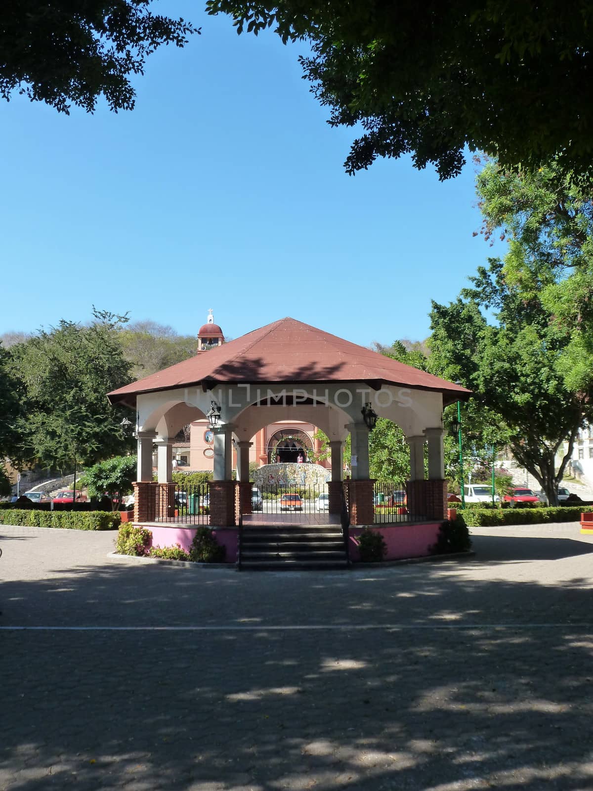 Huatulco bandstand by iwfrazer