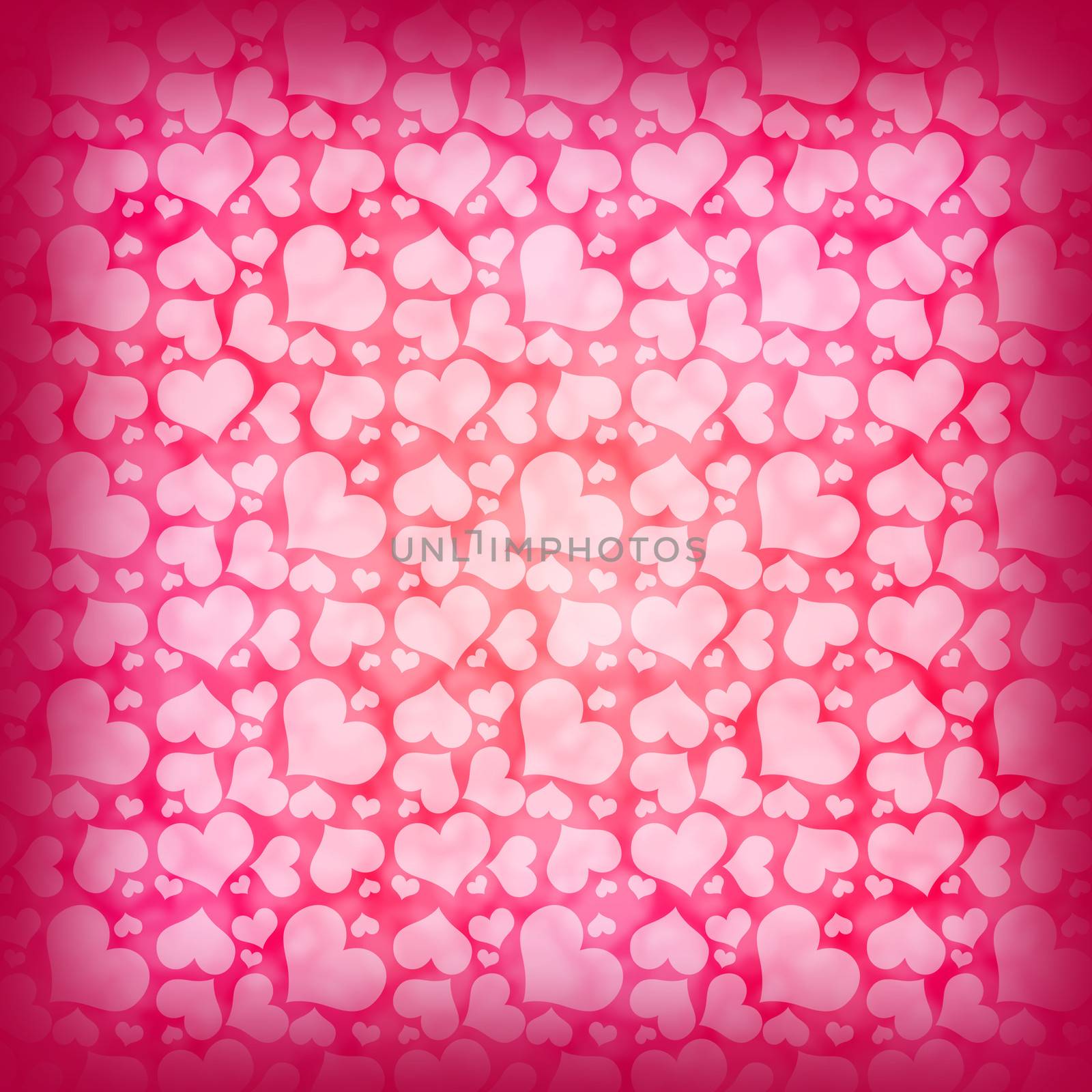 Abstract background of red hearts. The concept of Valentine's Day