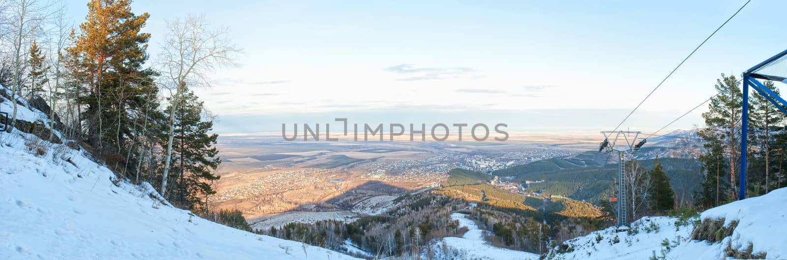 scenic mountain landscape shot at, Belokuriha,  Siberia