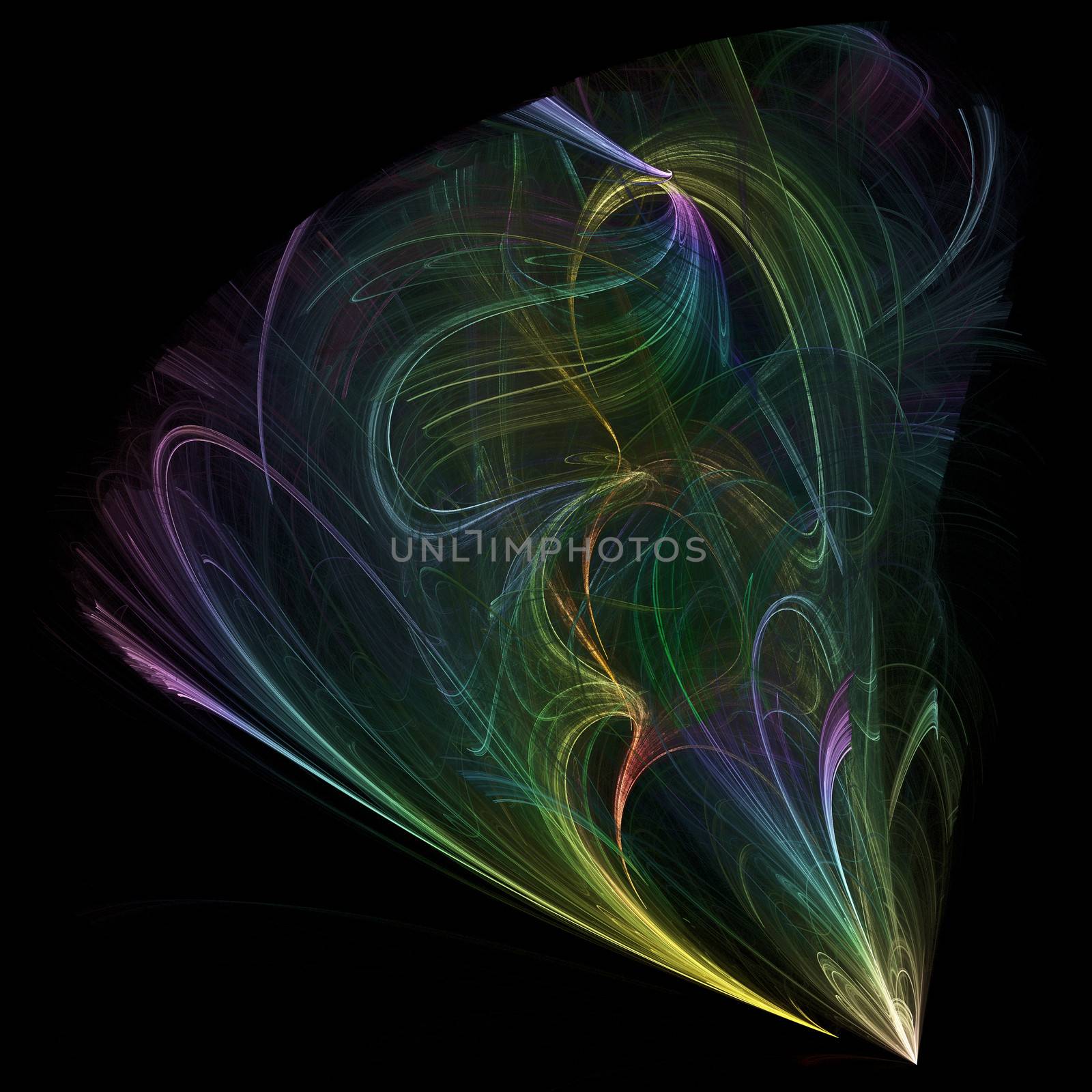 Digital Illustration of a fractal Structure