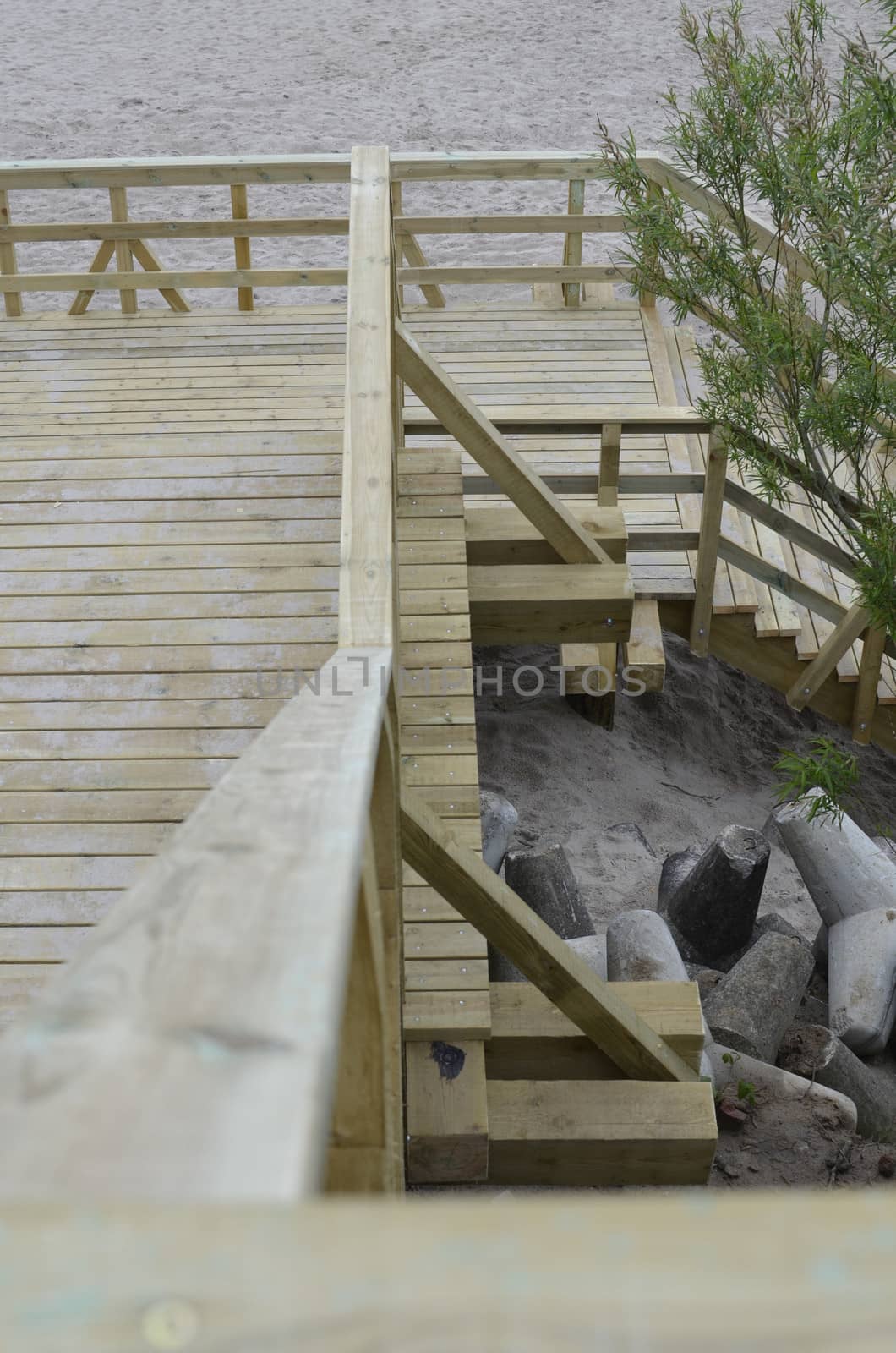 Wooden Entrance to The Beach.