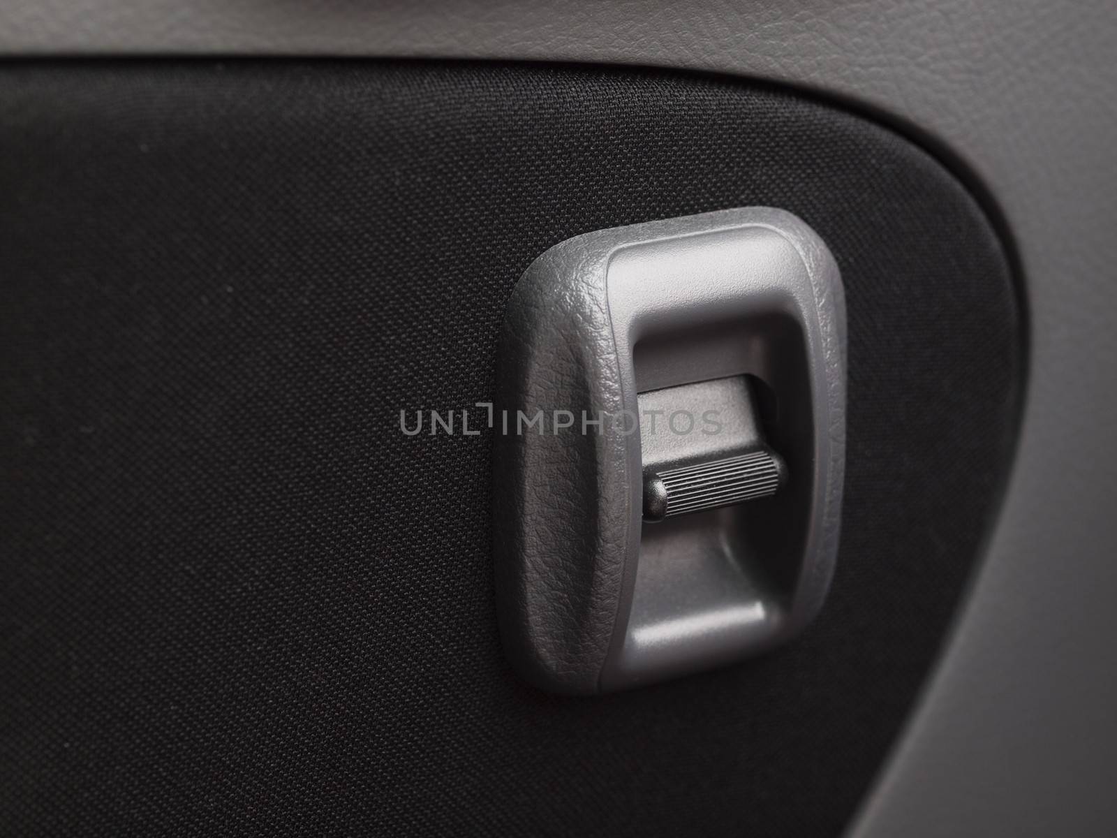 car interior detail with power window control unit
